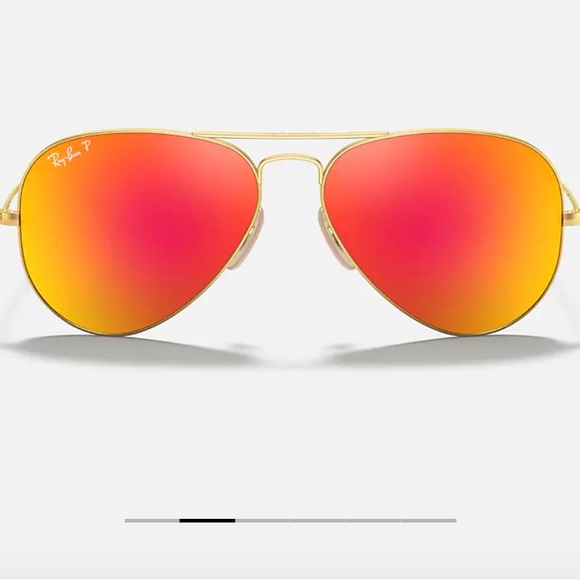 Ray Ban Polarized Large Aviator Sunglasses - Picture 3 of 3